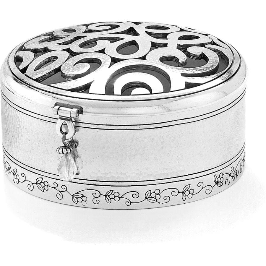 Skribbel Round Trinket Box - The Silver Dahlia