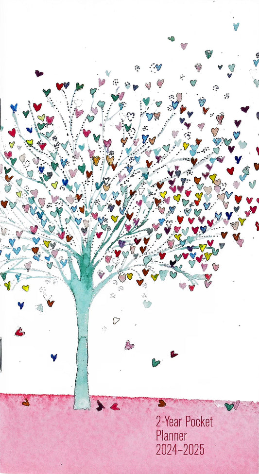 2 Year Pocket Planner Tree of Hearts