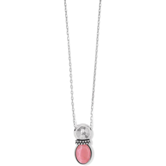 Venus Silver Pink Necklace - The Silver Dahlia