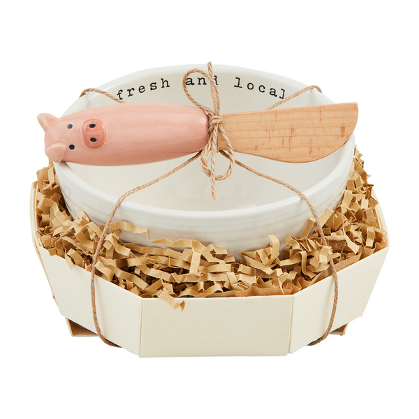 Pig Tidbit Bowl Set