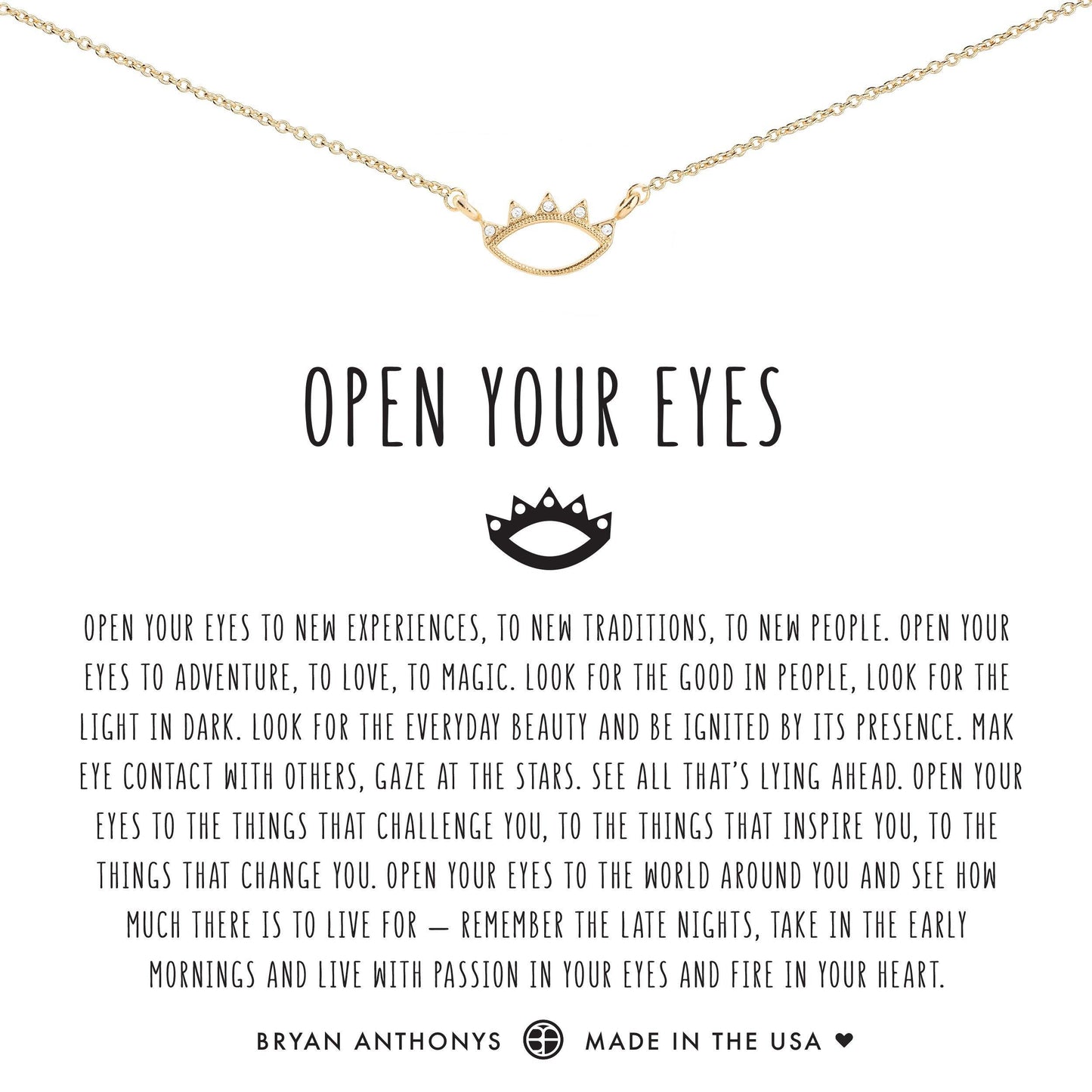Open Your Eyes Necklace-Silver - The Silver Dahlia