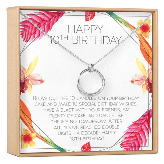 10th Birthday Necklace - The Silver Dahlia