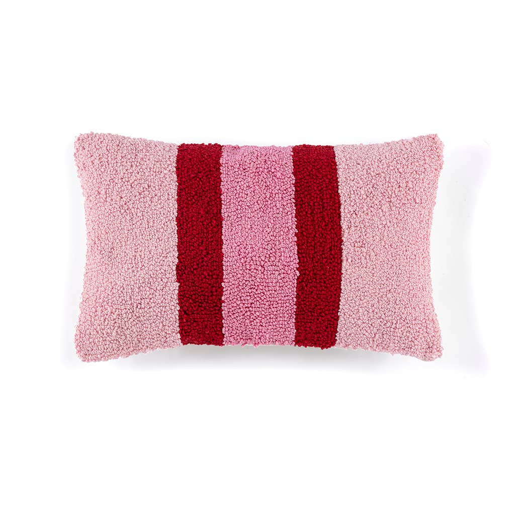 Celebration Pink Stripe Pillow