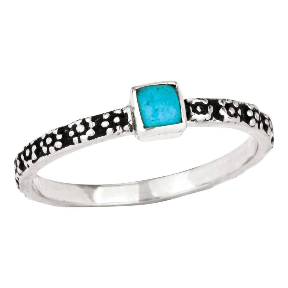 Robins Eggshell Turquoise Sterling Silver Ring - The Silver Dahlia