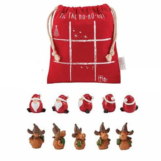 Red Tic Tac Toe Christmas Set