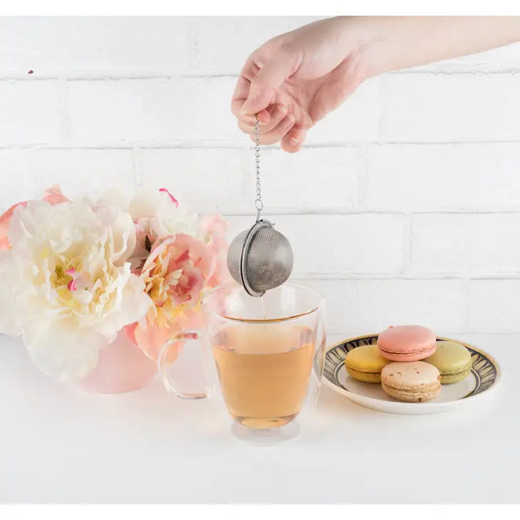Small Tea Infuser Ball in Stainless Steel by Pinky Up® - The Silver Dahlia