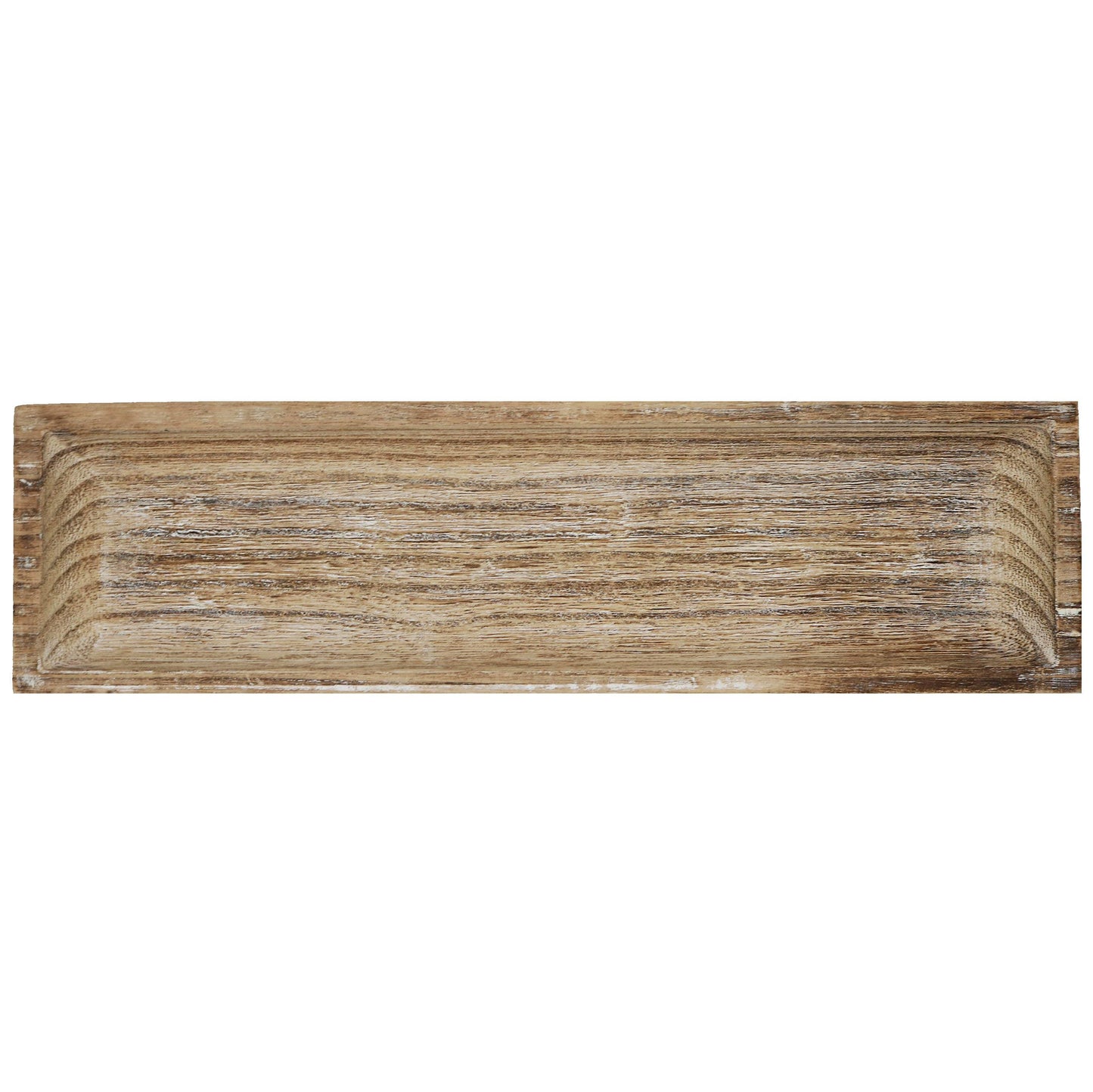 Rectangular Wood Decorative Tray - Rustic - 14x4" - The Silver Dahlia