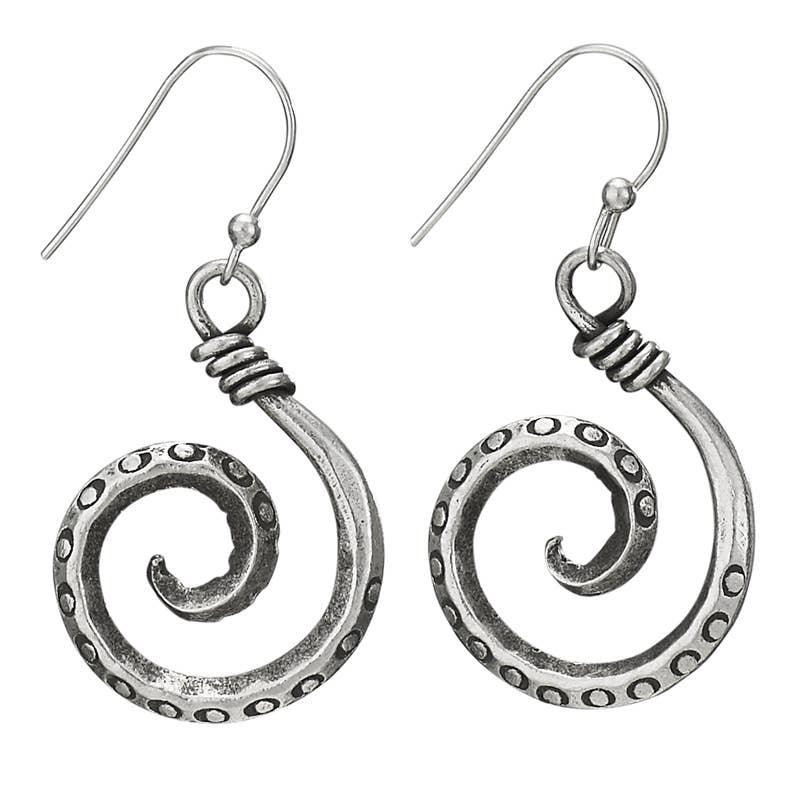 On a Whim Sterling Silver Hilltribe Hook Earrings - The Silver Dahlia