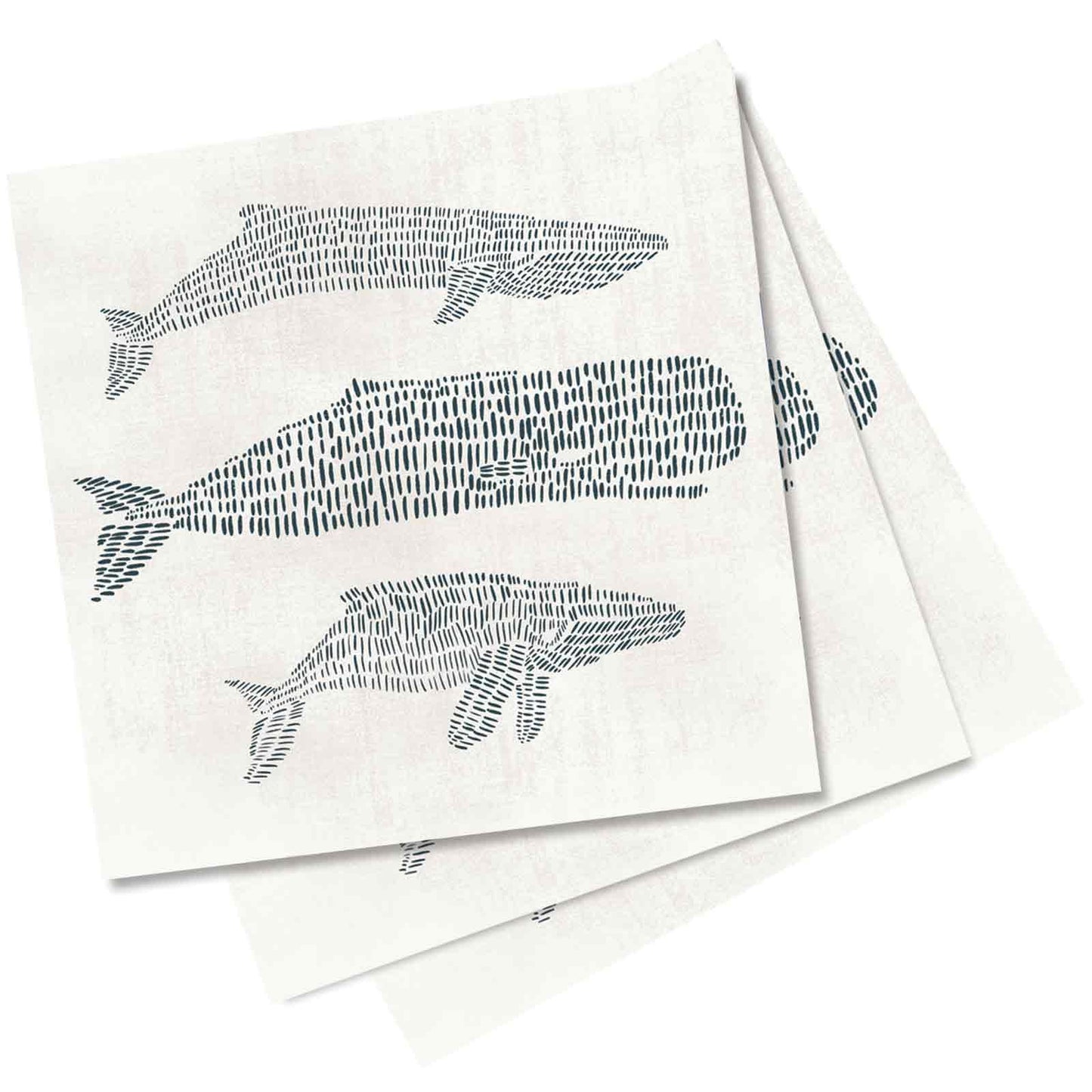 Whales Paper Napkin - The Silver Dahlia