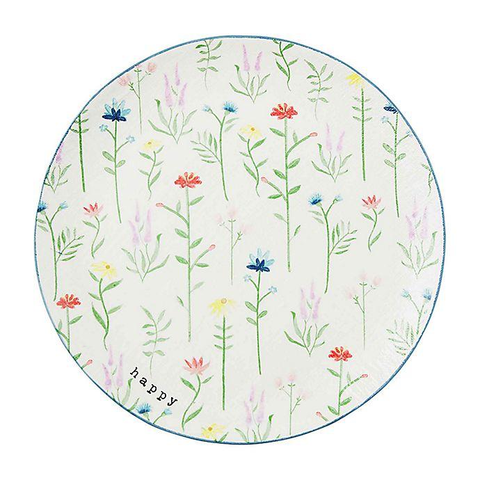 Round Floral Platter - The Silver Dahlia