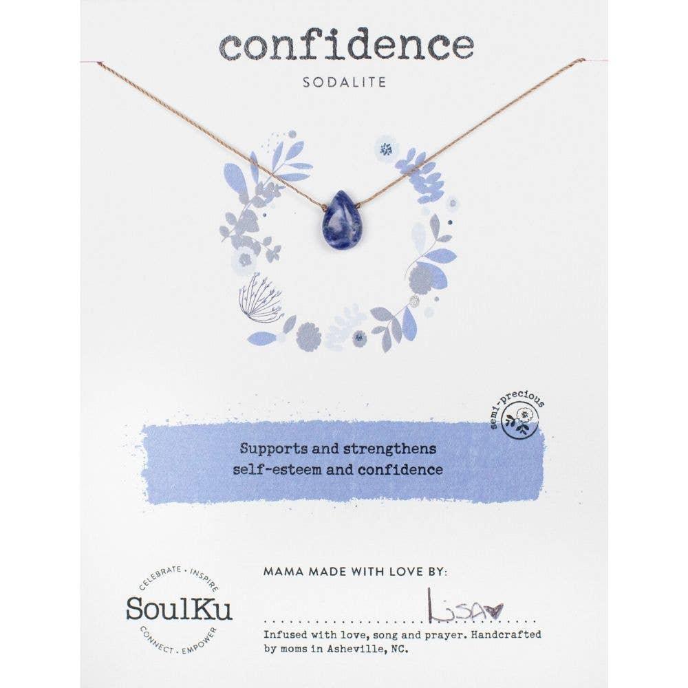 Sodalite Soul-Full of Light Necklace for Confidence - The Silver Dahlia
