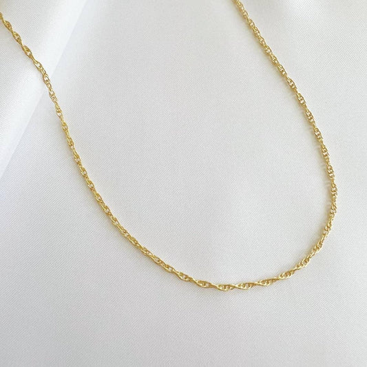 East Coast Rope Layering Chain Necklace Gold Filled - The Silver Dahlia