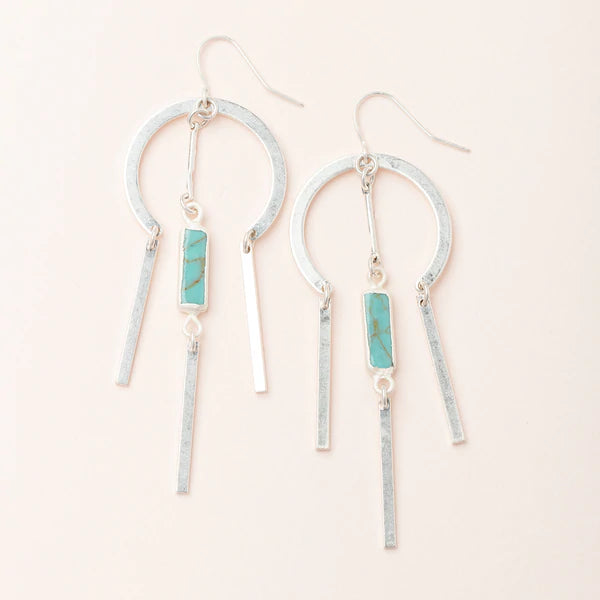 Dream Stone Earring-Turquoise - The Silver Dahlia