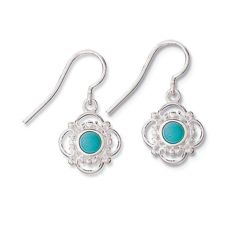 Shine On Turquoise Earrings - The Silver Dahlia