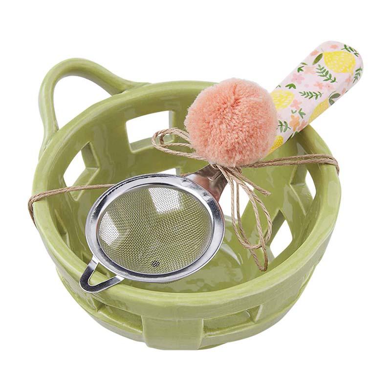 Green Berry Strainer Set - The Silver Dahlia