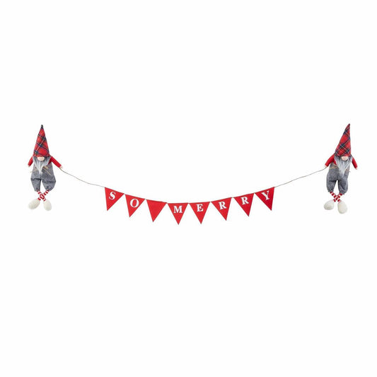 Gnome Banner Mantle Decor