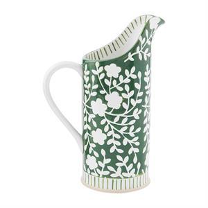 Green Indigo Pitcher - The Silver Dahlia