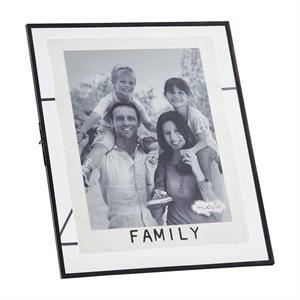 Family Glass Metal Frame - The Silver Dahlia