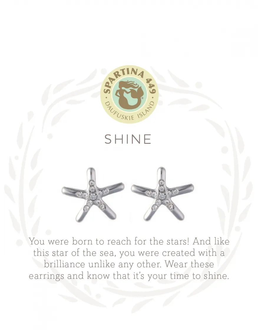Sea La Vie Stud Earrings Shine - The Silver Dahlia