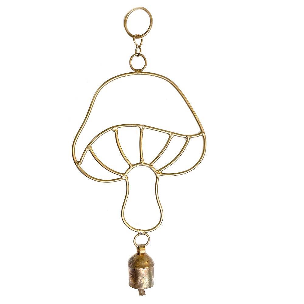 Large Mushroom Bell Chime - The Silver Dahlia