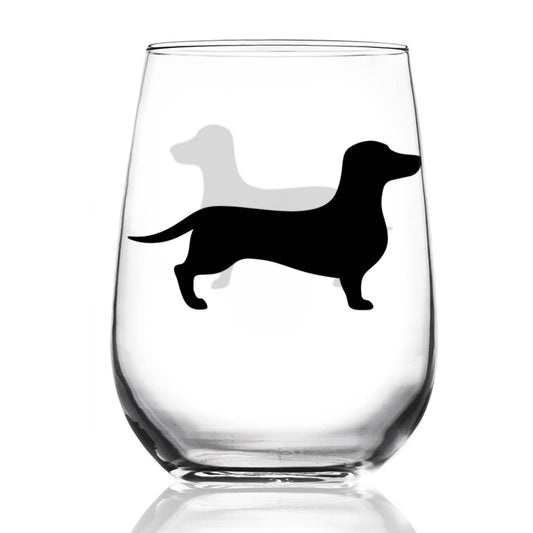 Dachshund Dog Silo Wine Glass - The Silver Dahlia