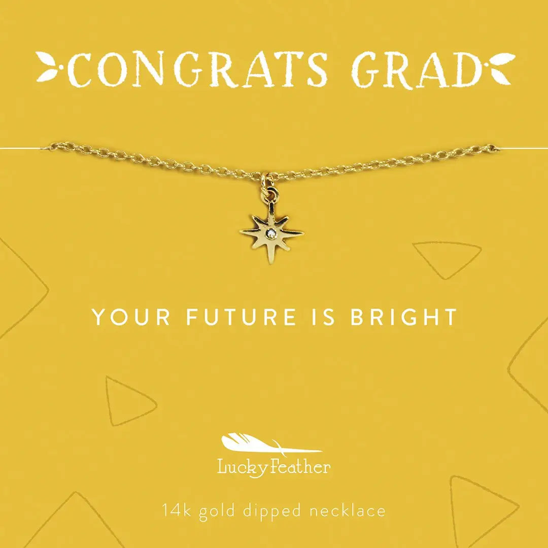 Congrats Grad Necklace - The Silver Dahlia