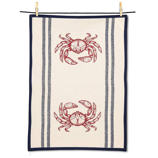Striped Crab Tea Towel