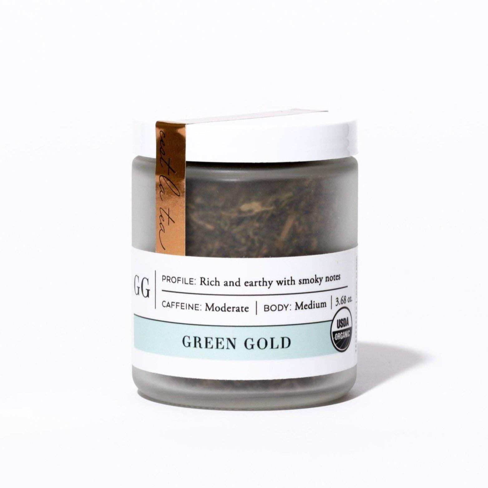 Green Gold| Tea Jar - The Silver Dahlia