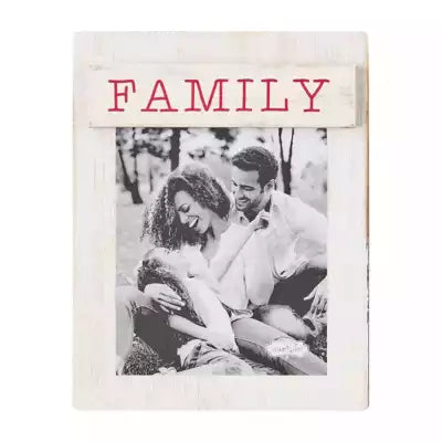 Family Magnetic Wood Frame - The Silver Dahlia
