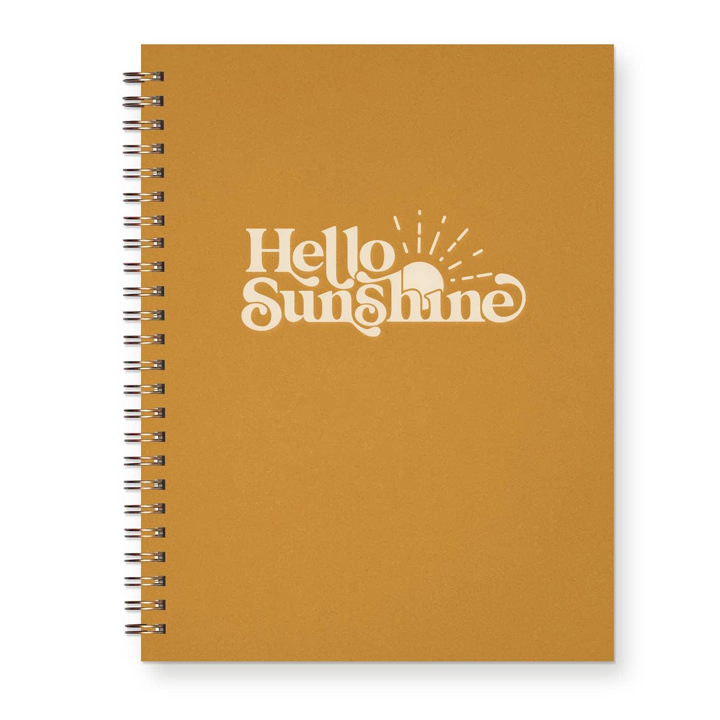 Hello Sunshine Journal: Lined Notebook - The Silver Dahlia