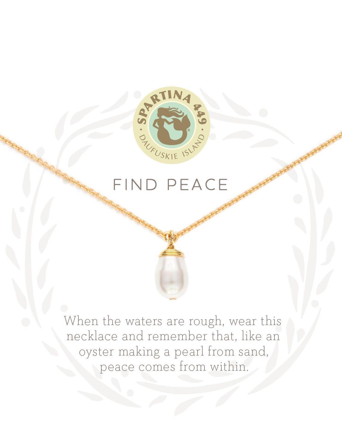 Find Peace Necklace - The Silver Dahlia