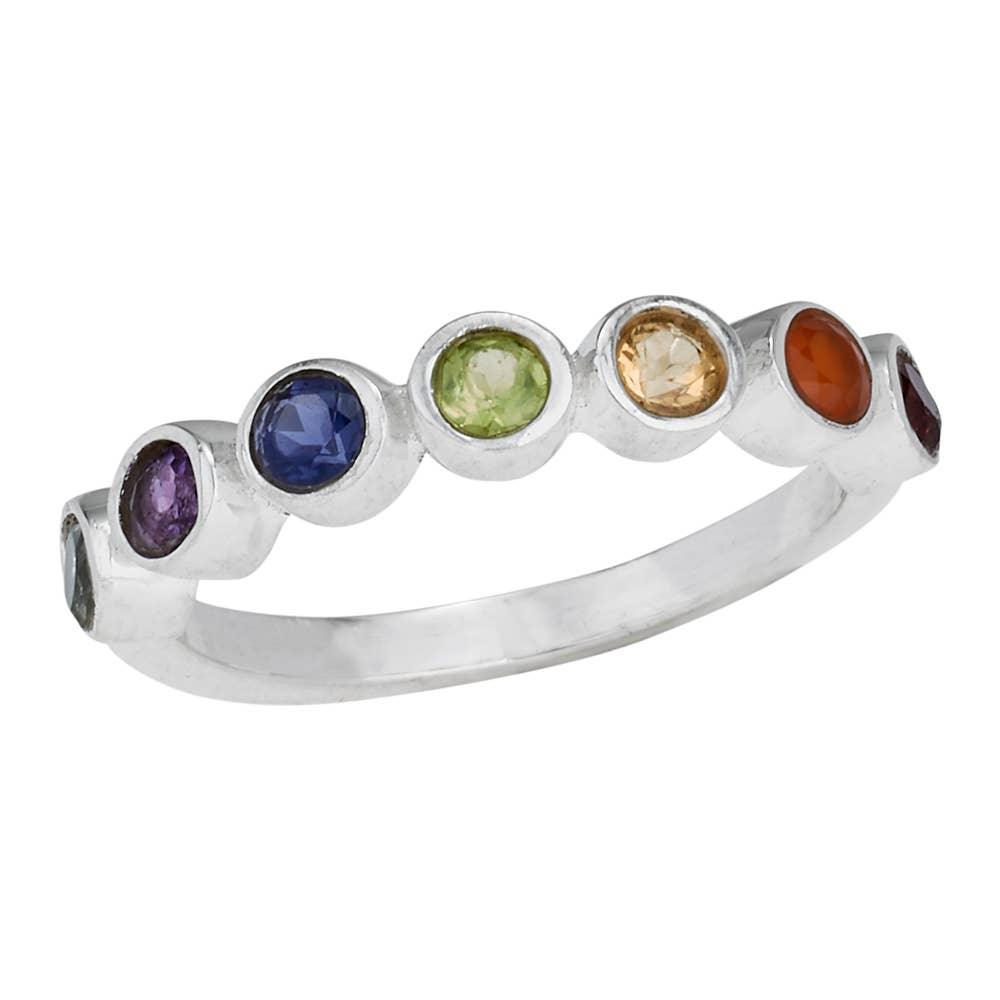 Never A Dull Moment Chakra Ring - The Silver Dahlia