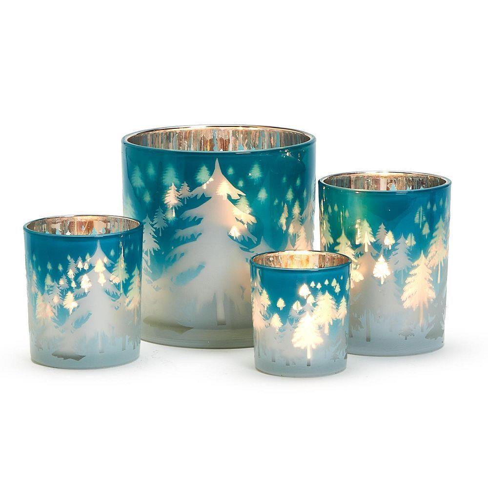 Snowed Forest Frosted Candl Lar