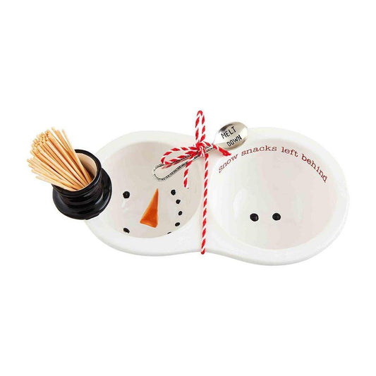 Snowman Double Dish Toothpick S - The Silver Dahlia