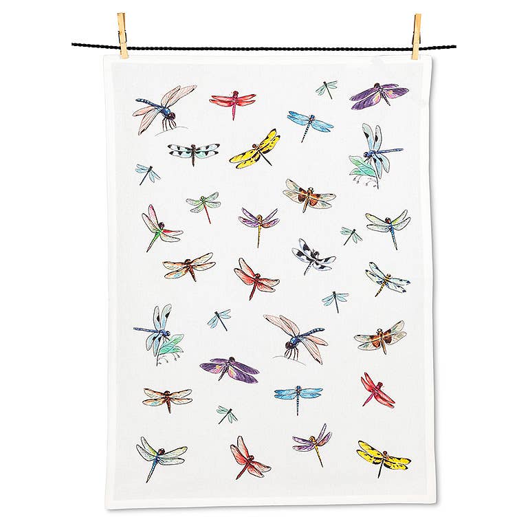 Allover Dragonfly Tea Towel