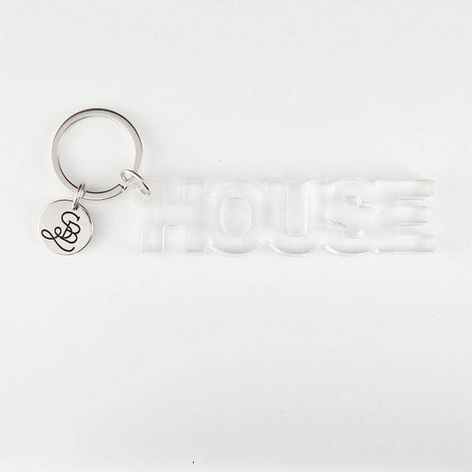 Acrylic Word Keychain - House