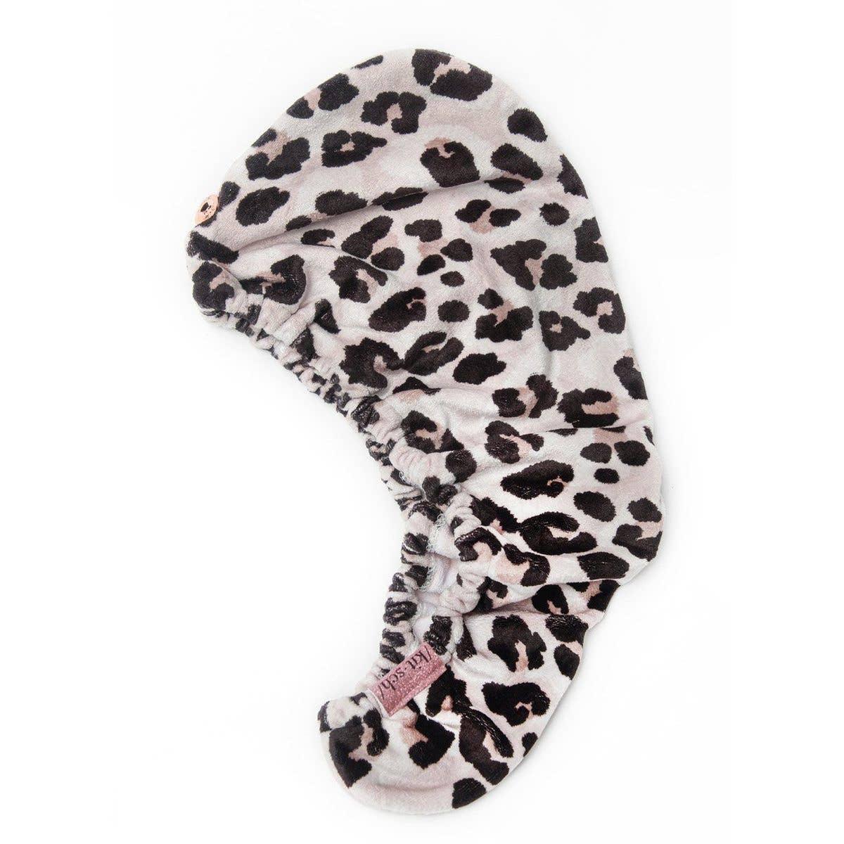 Quick Dry Hair Towel - Leopard - The Silver Dahlia