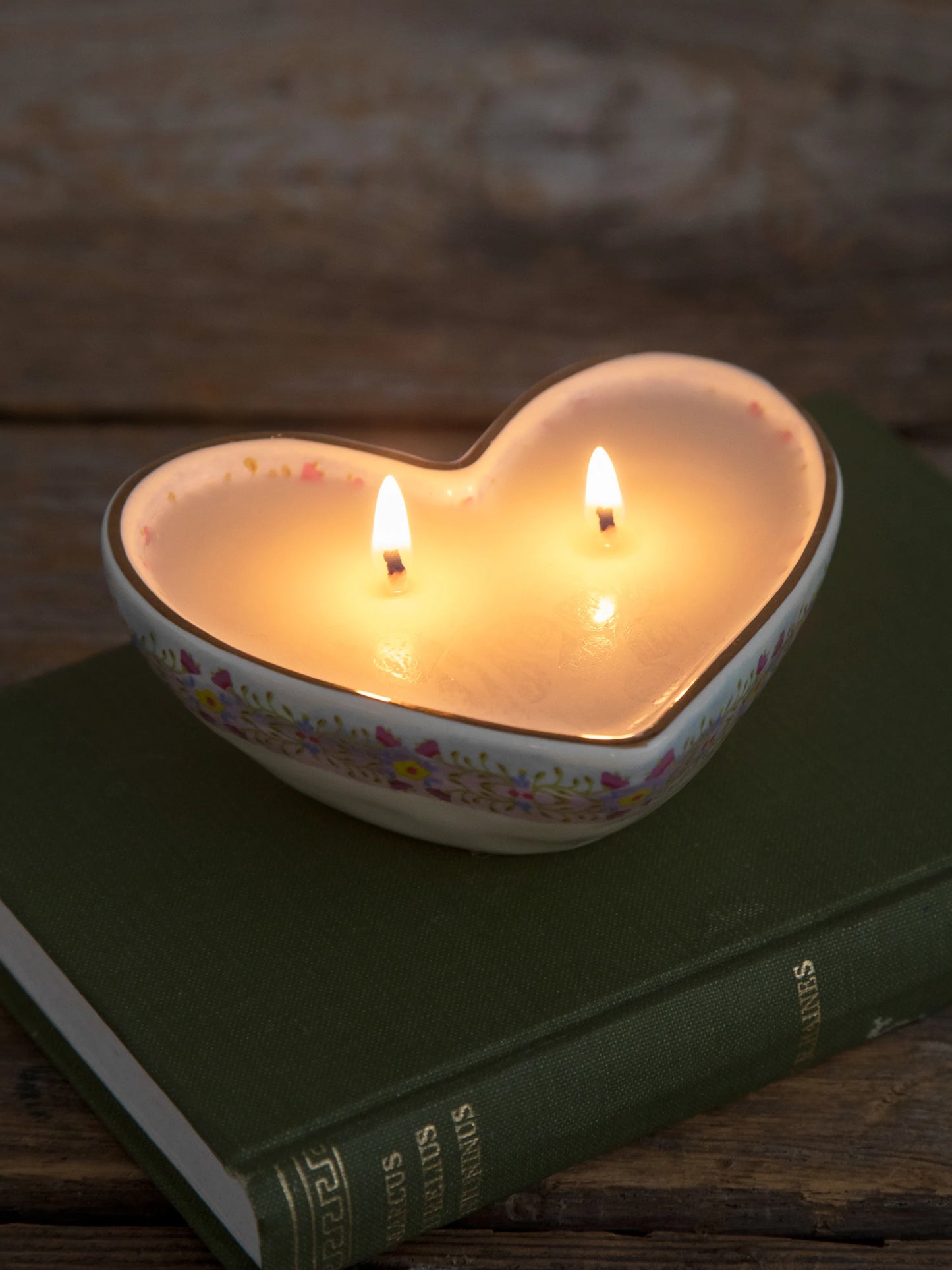 Heart Secret Message Candle Happy - The Silver Dahlia