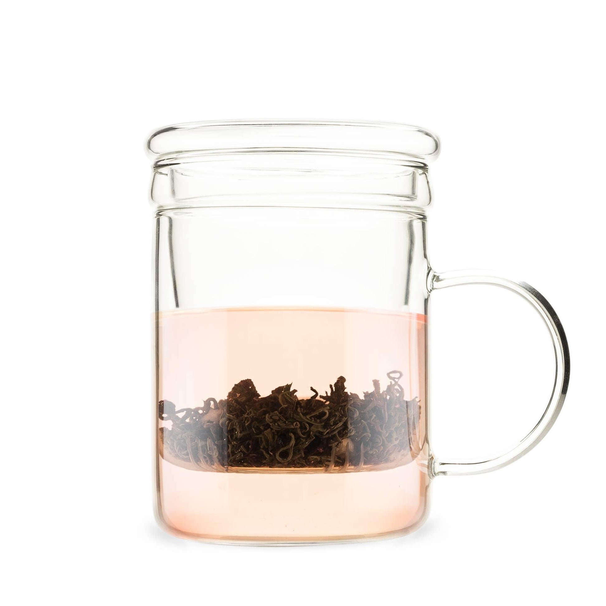 Blake Glass Tea Infuser Mug by Pinky Up - The Silver Dahlia