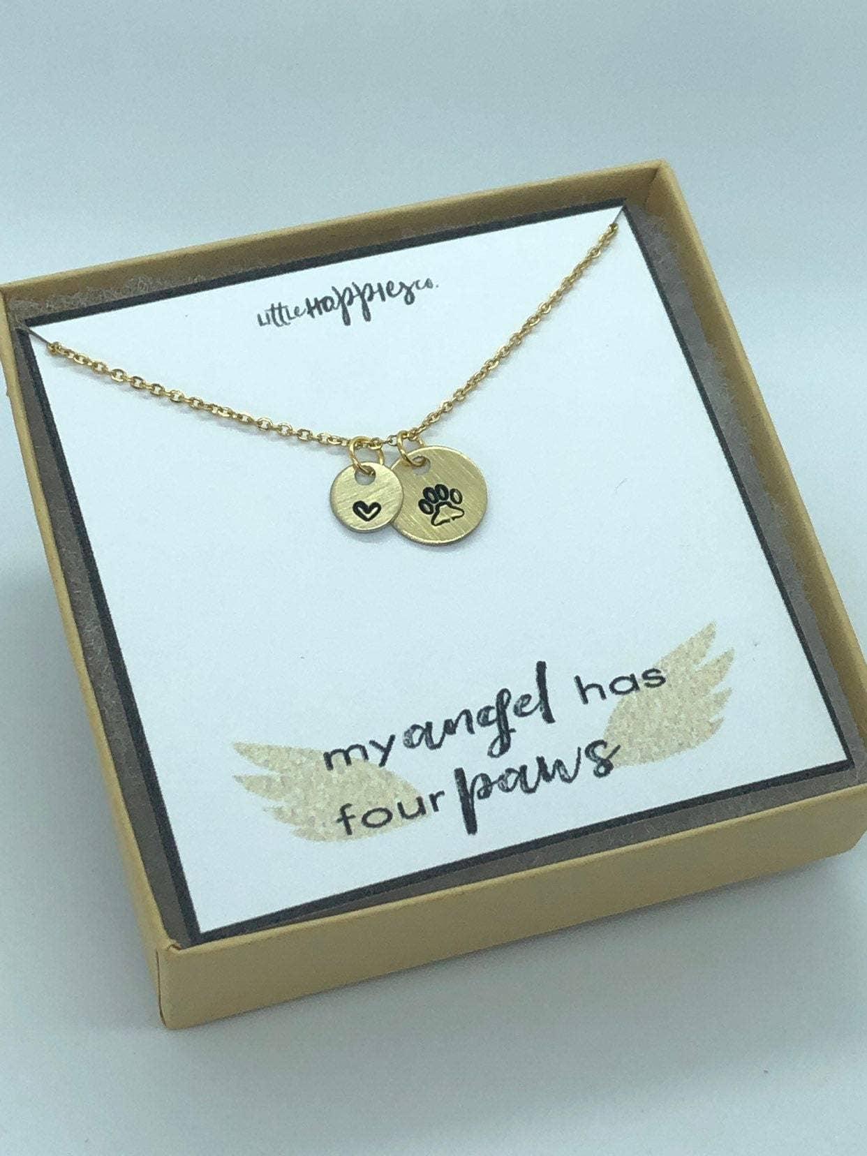 My Angel Has 4 Paws Necklace - The Silver Dahlia