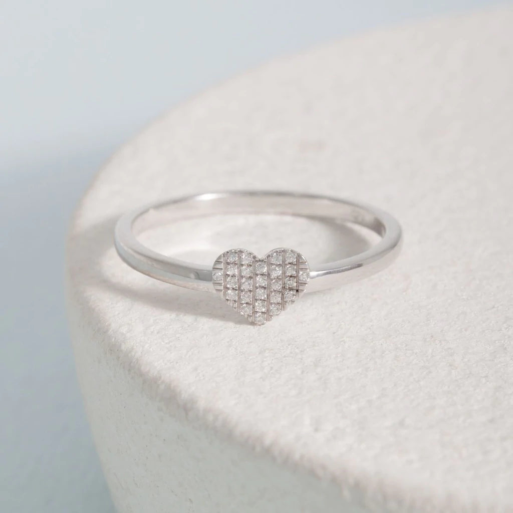 All Heart Ring - The Silver Dahlia