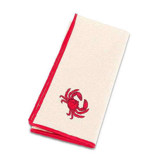 Stitched Crab Napkin-18"Sq