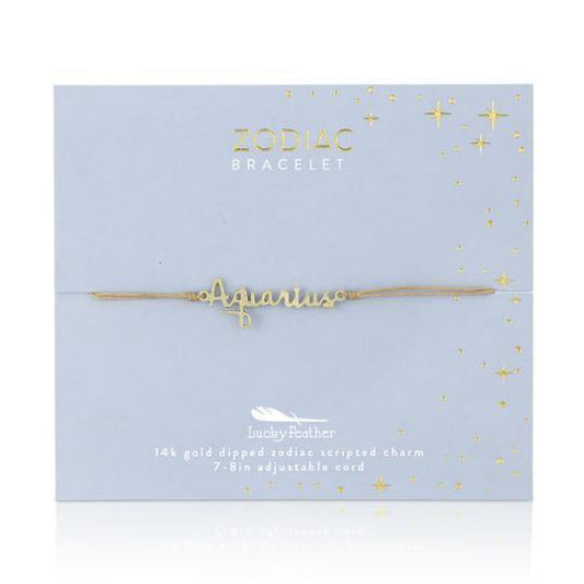 Zodiac Bracelet Aquarius - The Silver Dahlia