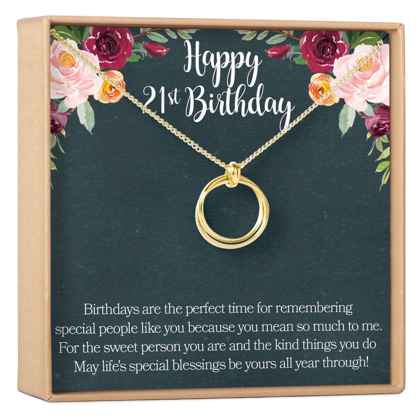 21st Birthday Necklace - The Silver Dahlia