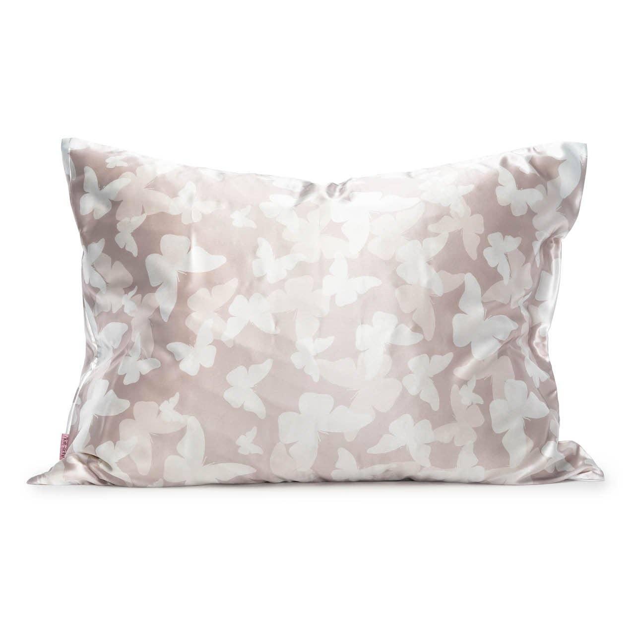 Satin Pillowcase - Champagne Butterfly - The Silver Dahlia