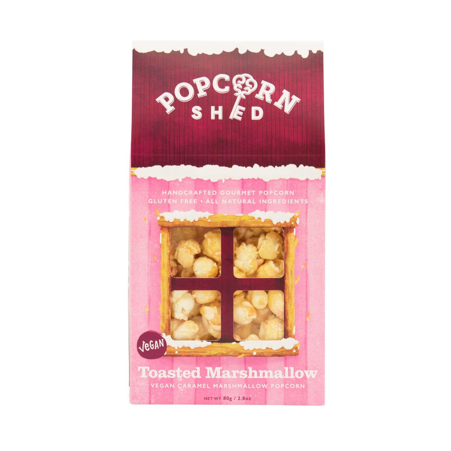 Vegan Toasted Marshmallow Gourmet Popcorn Snack Box - The Silver Dahlia