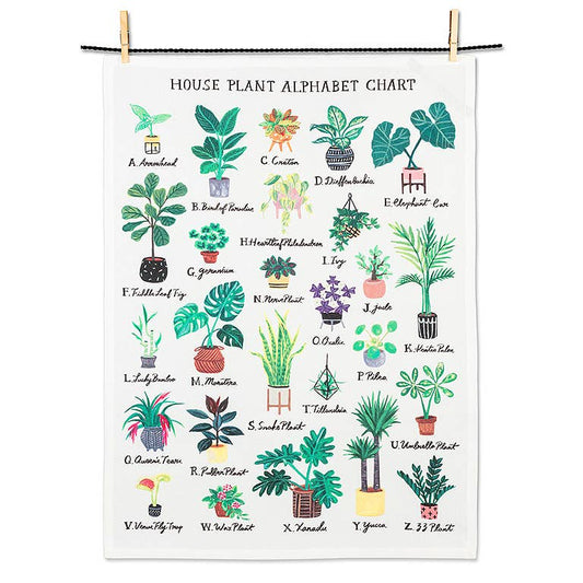 Plant Alphabet Tea Towel-20x28