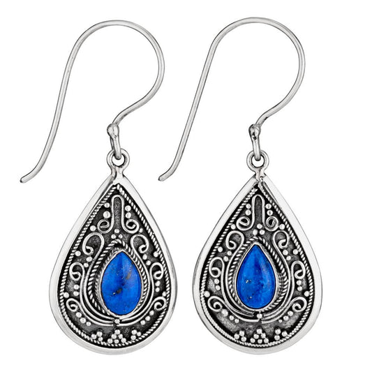 Rain On Me Sterling SIlver and Lapis Earring