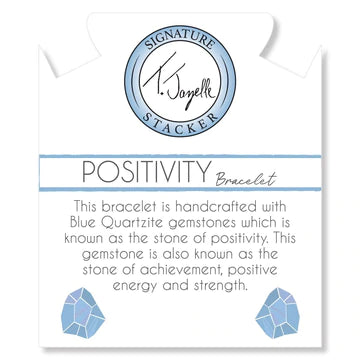 Blue Quartzite - Positivity Stack - The Silver Dahlia