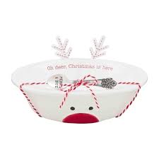 Reindeer Chow Bowl Set